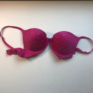 Pink Victoria’s Secret rhinestone bra